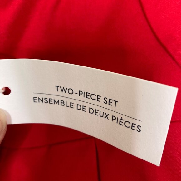 Janie and Jack Dress Girls 12 to 18 Months New Red Plaid Bows Holiday Two Piece - Picture 5 of 9